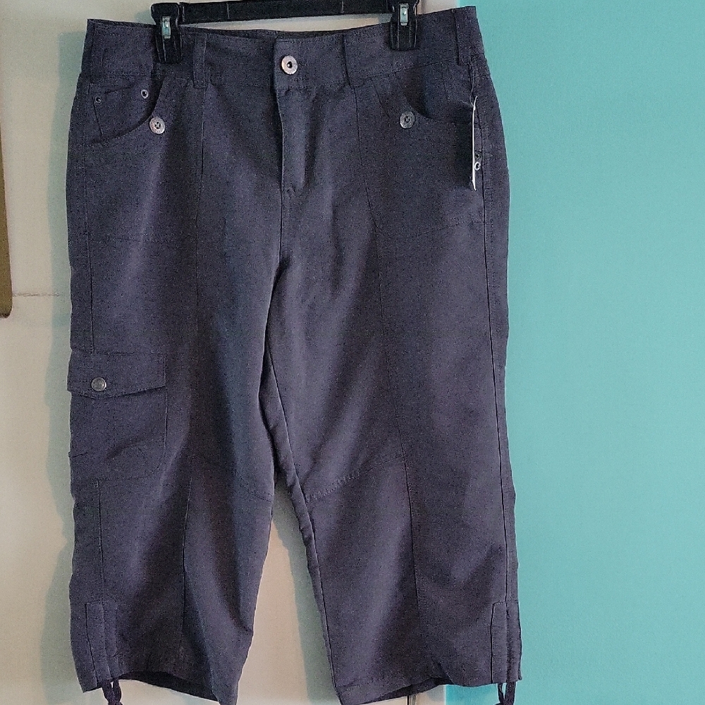 Style & Co. Womens Dark Gray Capri Pants